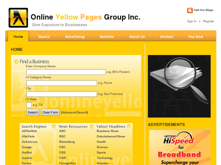 www.onlineyellow-pages.com