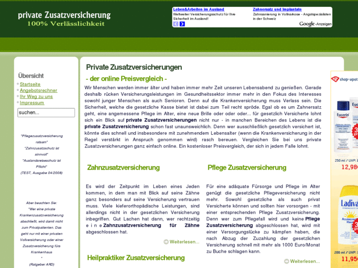 www.privatezusatzversicherungvergleich.com