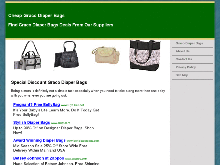 www.gracodiaperbags.com