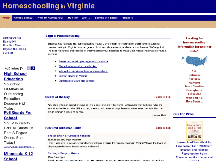 www.homeschoolinginvirginia.com