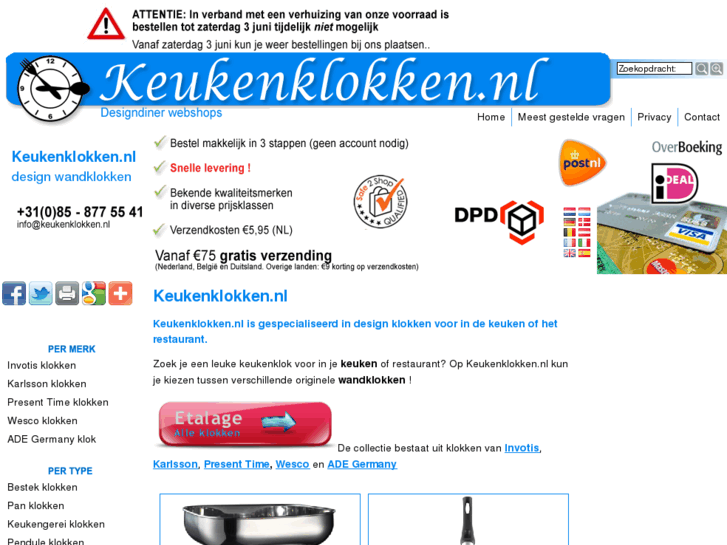 www.keukenklokken.nl