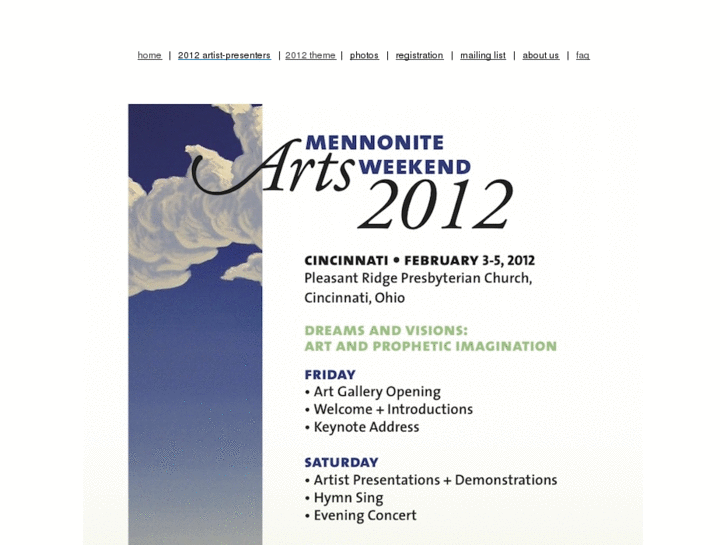 www.mennoniteartsweekend.org