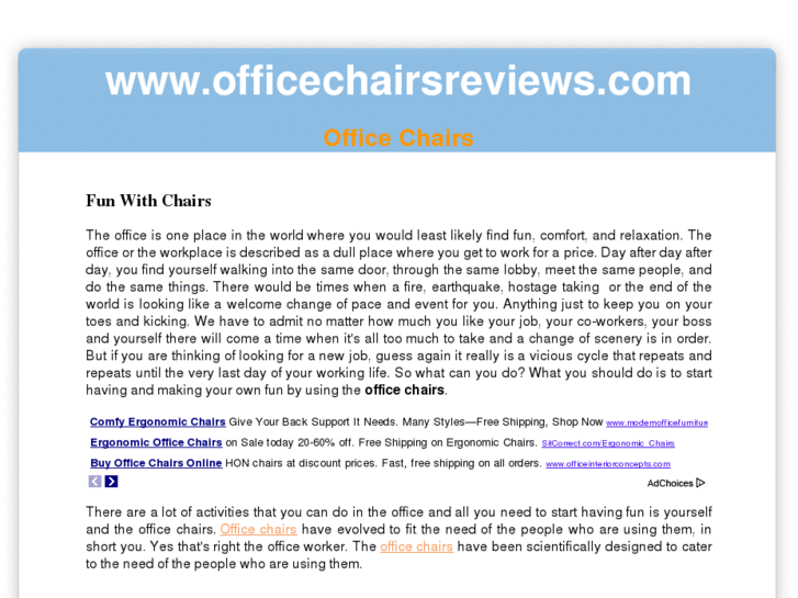 www.officechairsreviews.com