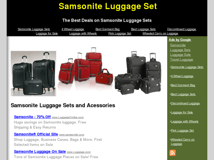 www.samsoniteluggageset.com