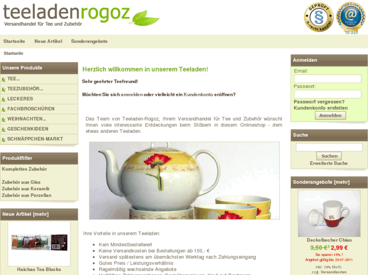 www.teeladen-rogoz.de