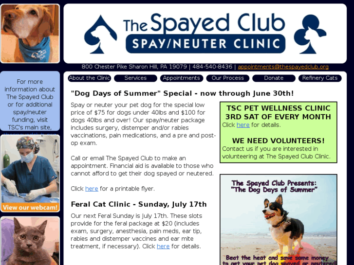 www.thespayedclubclinic.org