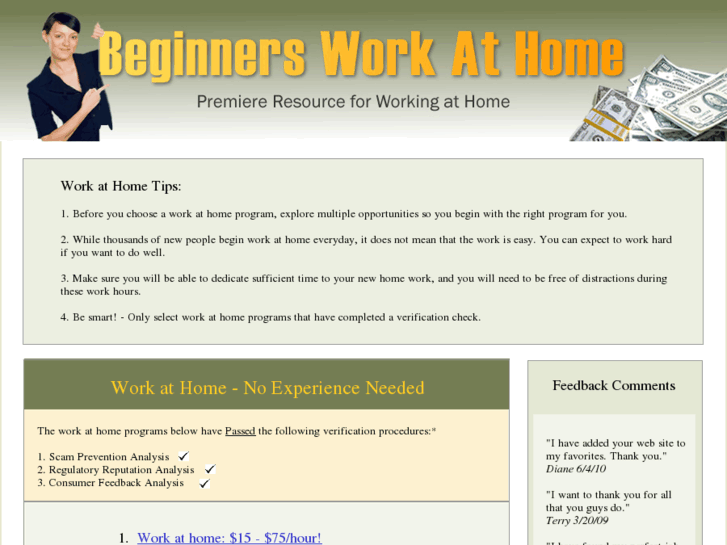 www.beginnersworkathome.com