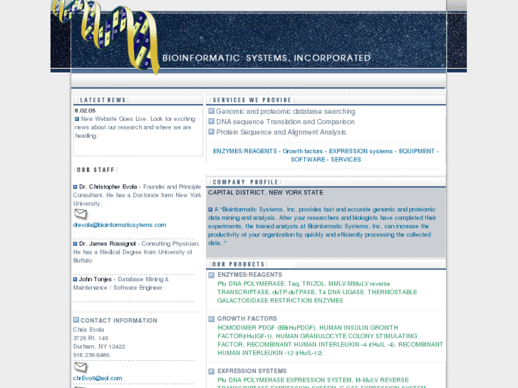 www.bioinformaticsystems.com