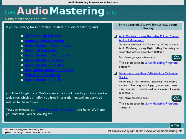 www.getaudiomastering.info