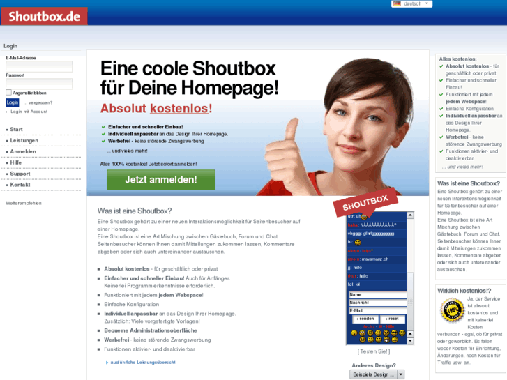 www.shoutbox.de