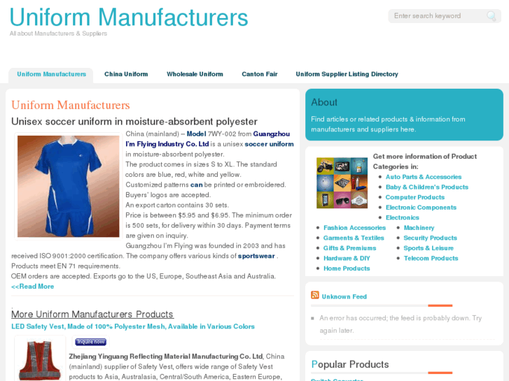 www.uniform-manufacturers.com