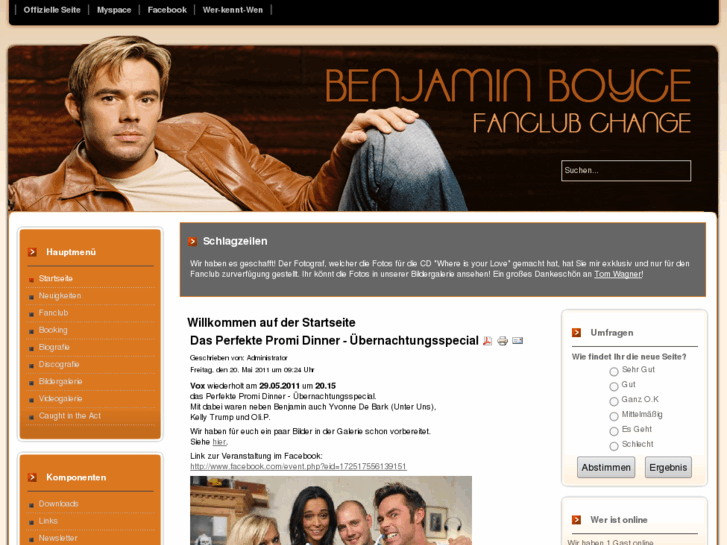 www.benjaminboyce-fanclub.com