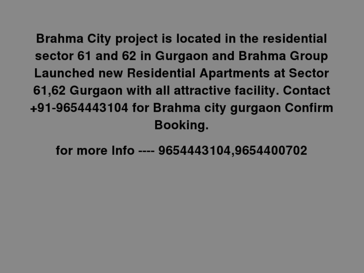 www.bramhacitygurgaon.com