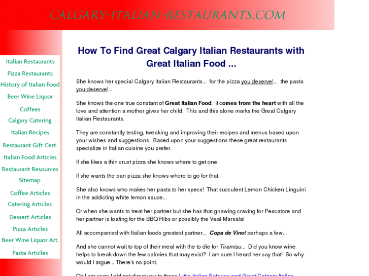 www.calgary-italian-restaurants.com