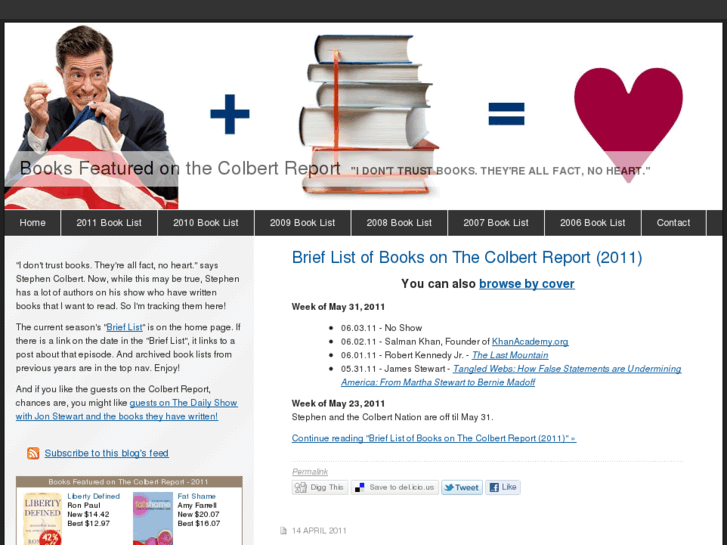 www.colbertreportbooklist.com