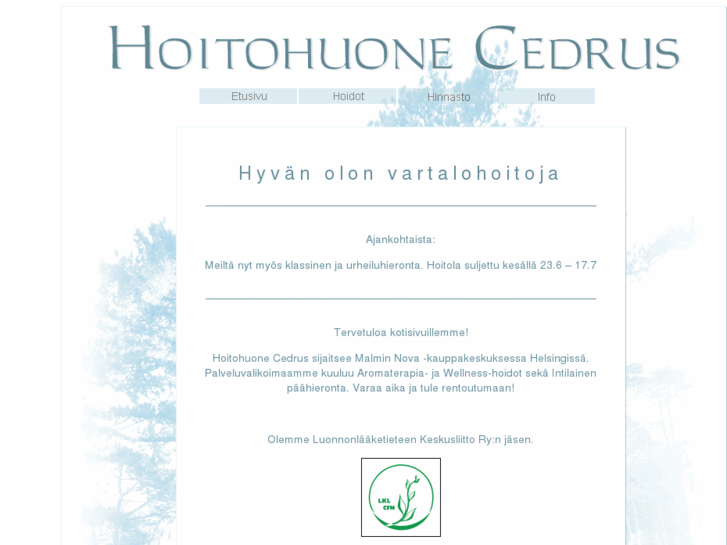 www.hoitohuonecedrus.com