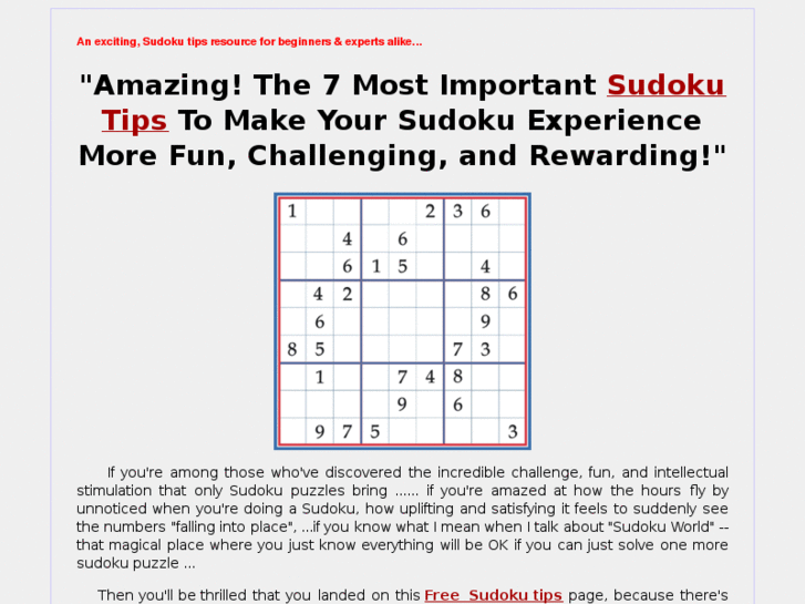 www.howtosolveallsudokupuzzles.com