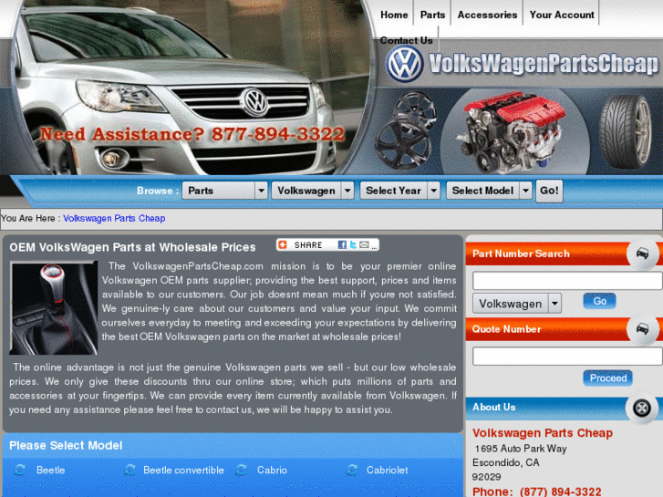 www.volkswagenpartscheap.com