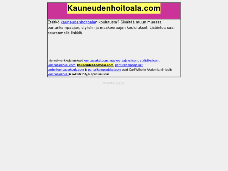 www.kauneudenhoitoala.com