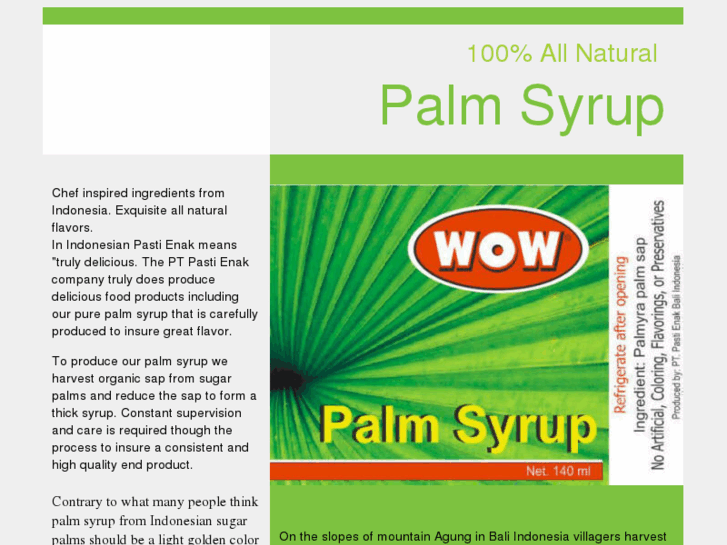www.palm-syrup.com