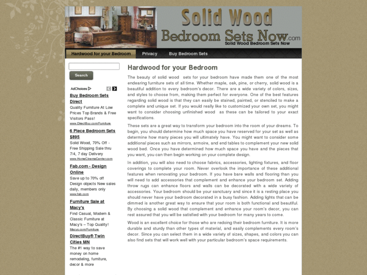 www.solidwoodbedroomsetsnow.com