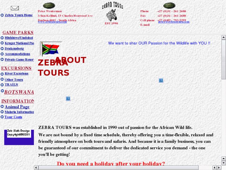 www.zebratours.com