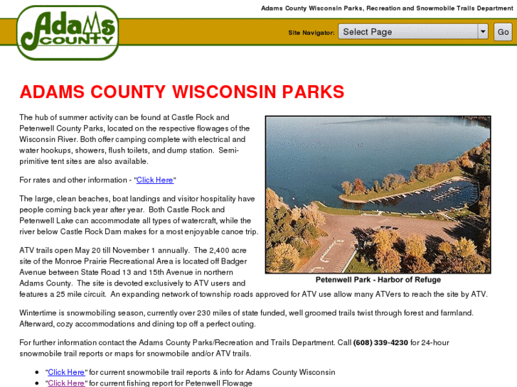 www.adamscountyparkswi.com