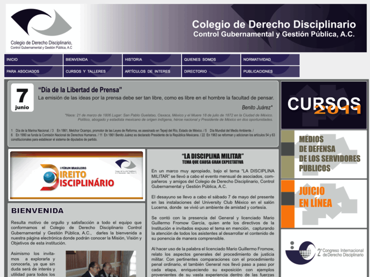 www.colegiodederechodisciplinario.com