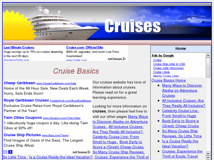 www.cruisesbasics.com