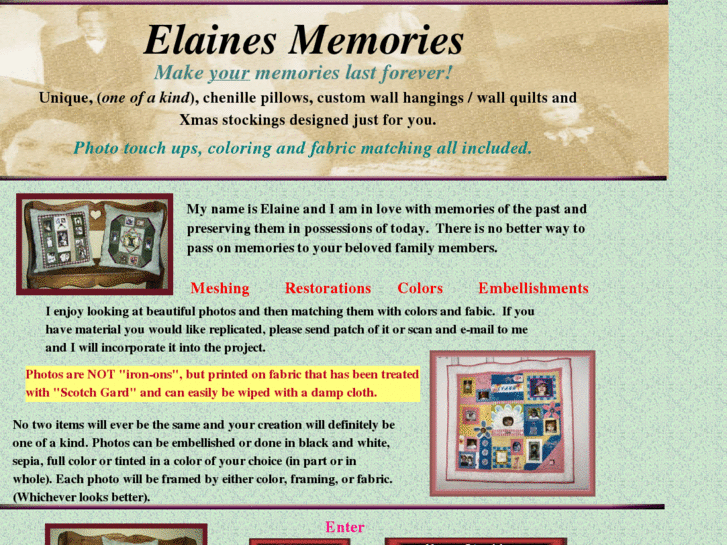 www.elainesmemories.com