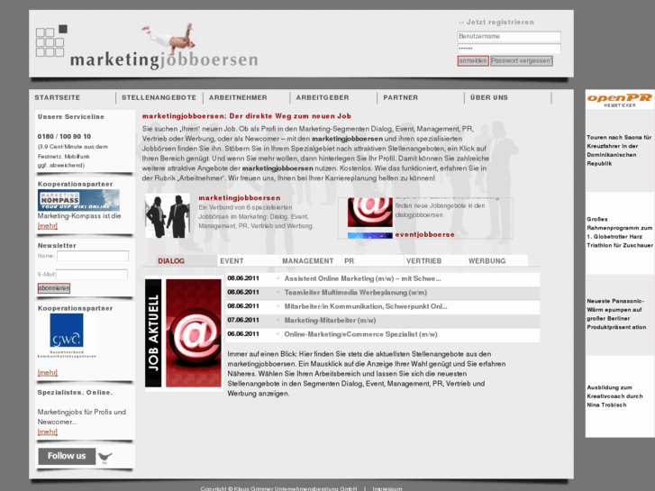 www.marketingjobboersen.de