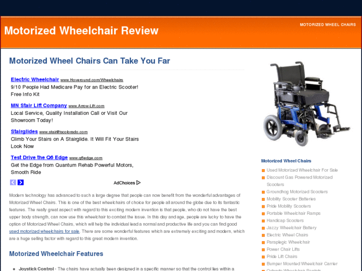 www.motorizedwheelchairreviews.com