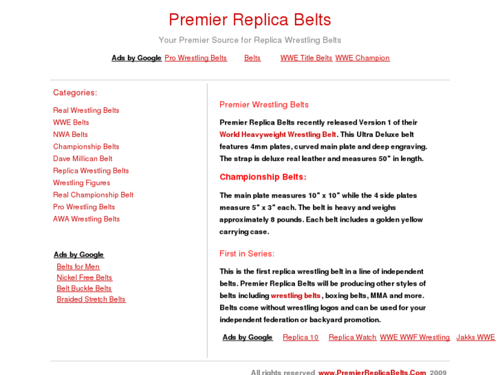 www.premierreplicabelts.com