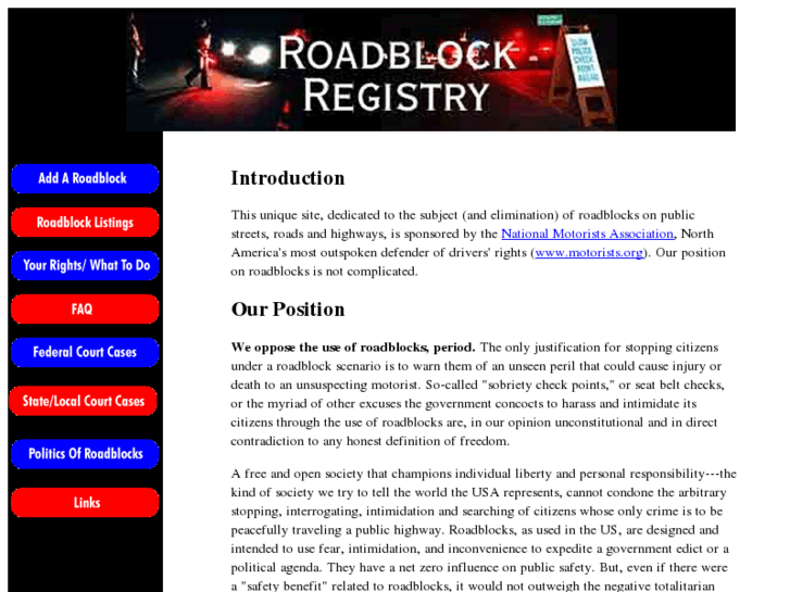 www.roadblock.org