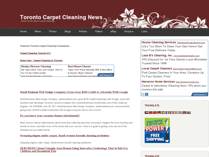 www.torontocarpetcleaningnews.com