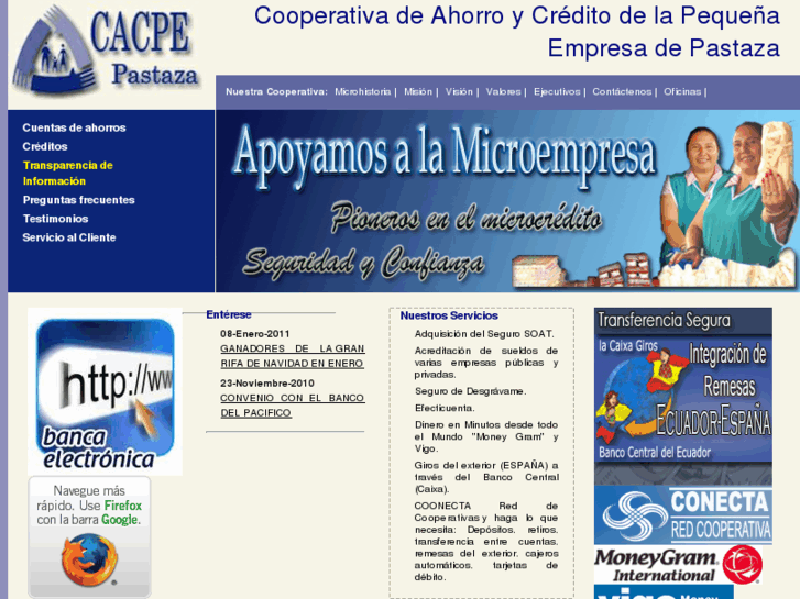 www.cacpepas.fin.ec