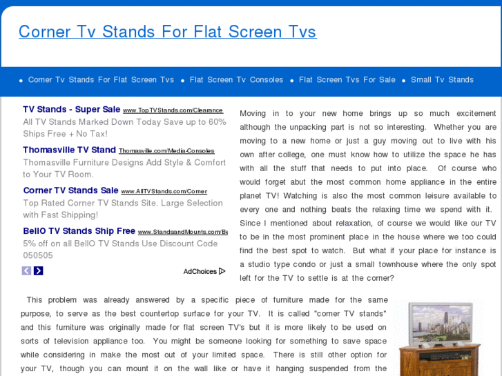 www.cornertvstandsforflatscreentvs.com