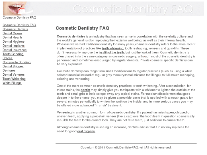 www.cosmeticdentistryfaq.net