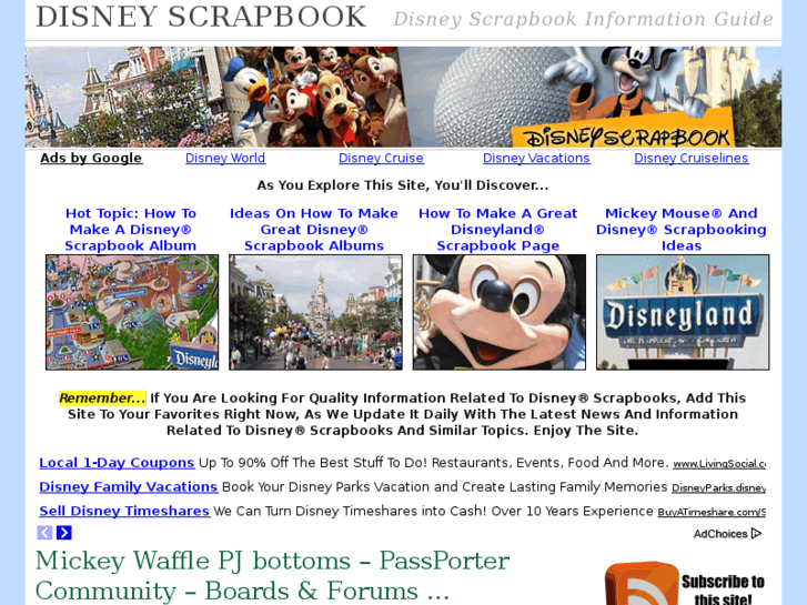 www.disneyscrapbook.com