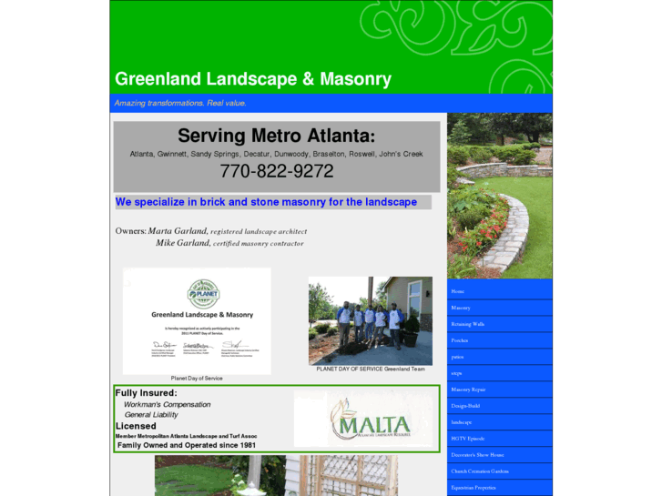 www.greenlandlandscapeandmasonry.com