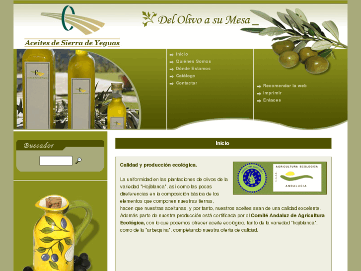 www.aceitesierrayeguas.es