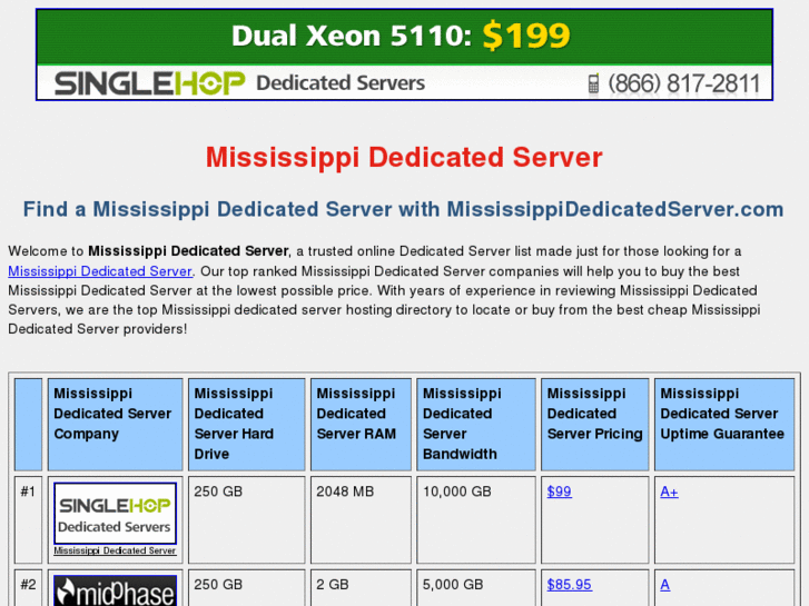 www.mississippidedicatedserver.com