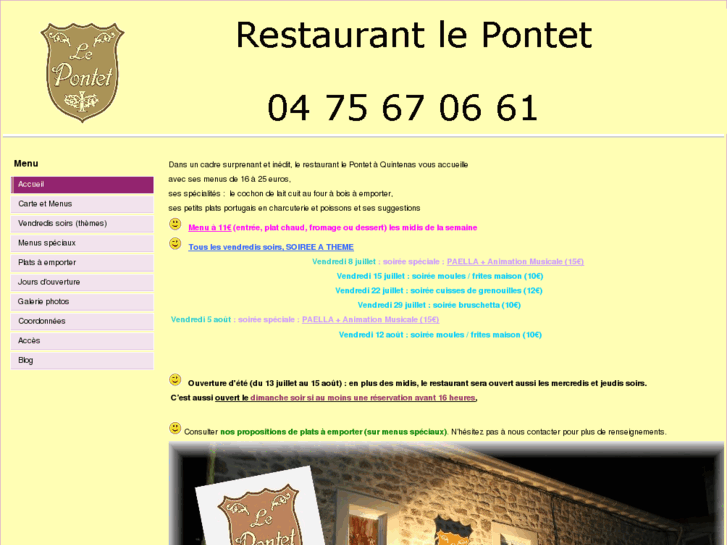 www.restaurantlepontet.com