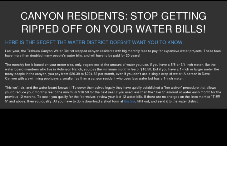 www.stopwaterbillhike.com