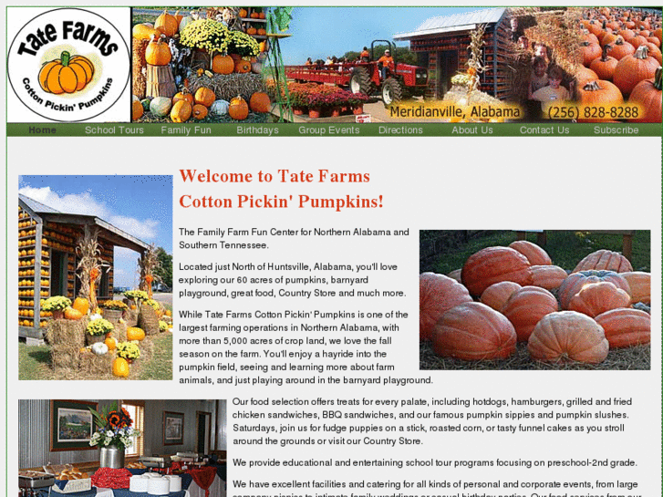 www.tatefarmscottonpickinpumpkins.com