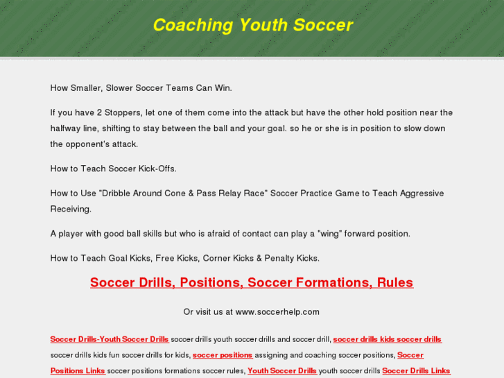 www.coachingyouthsoccer.net