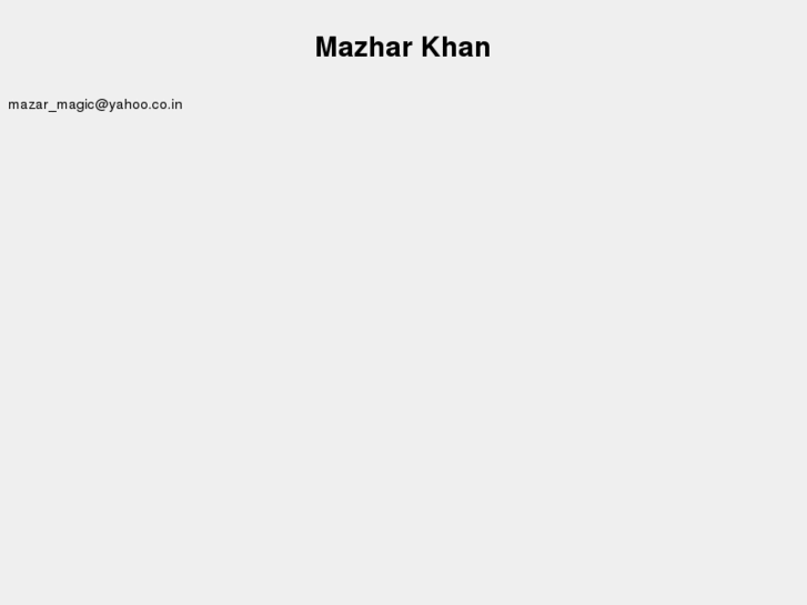 www.mazharkhan.com