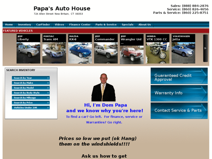 www.papasautohouse.com