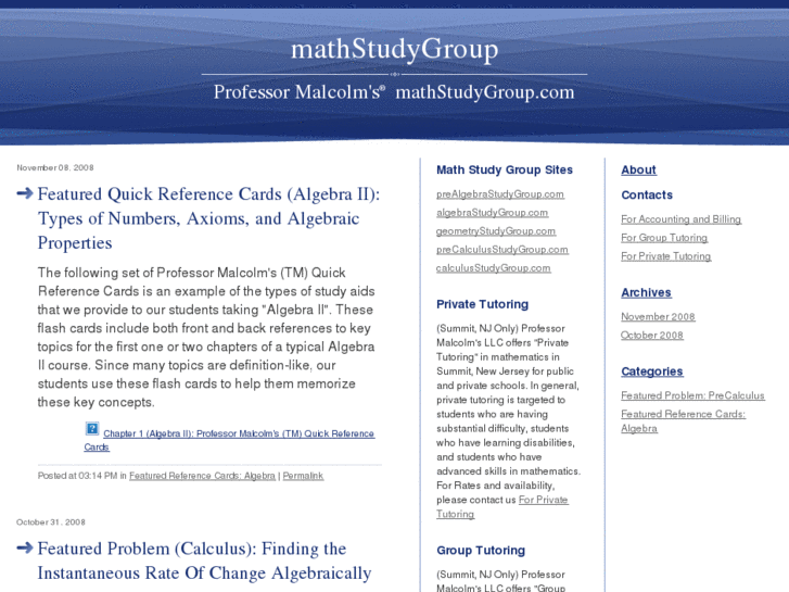 www.mathstudygroup.com