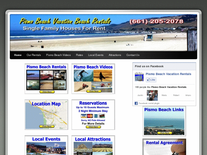 www.pismobeachvacationbeachrentals.com